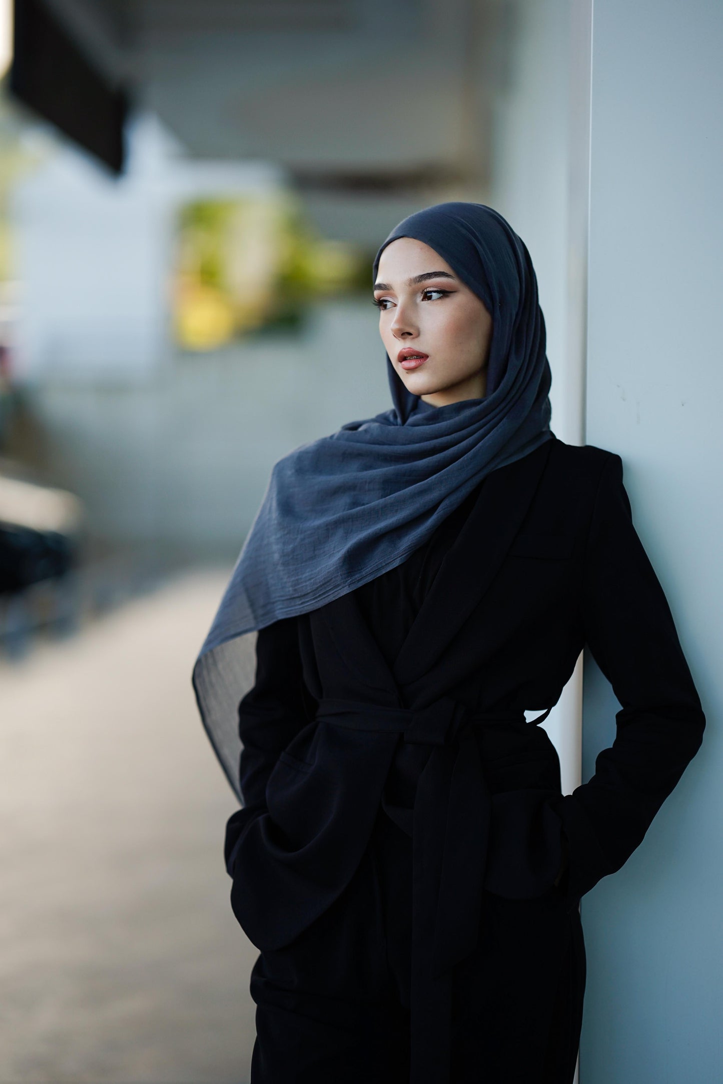 Doğal Bambu Şal - Füme(Antrasit)